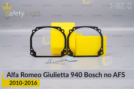 Перехідна рамка для Alfa Romeo Giulietta 940 Bosch no AFS (2010-2016)