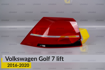 Стекло заднего фонаря внешнее в крыле VW Volkswagen Golf 7 (2016-2020) рест левое