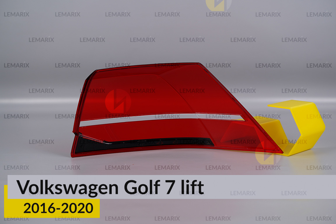 Стекло заднего фонаря внешнее в крыле VW Volkswagen Golf 7 (2016-2020) рест левое