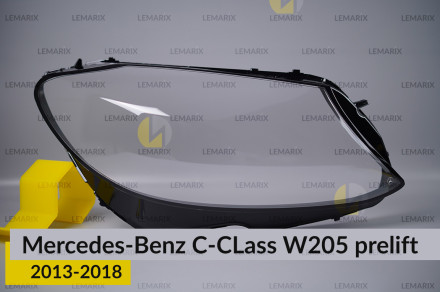 Скло фари Mercedes-Benz C-Class W205 (2013-2018) дорест праве