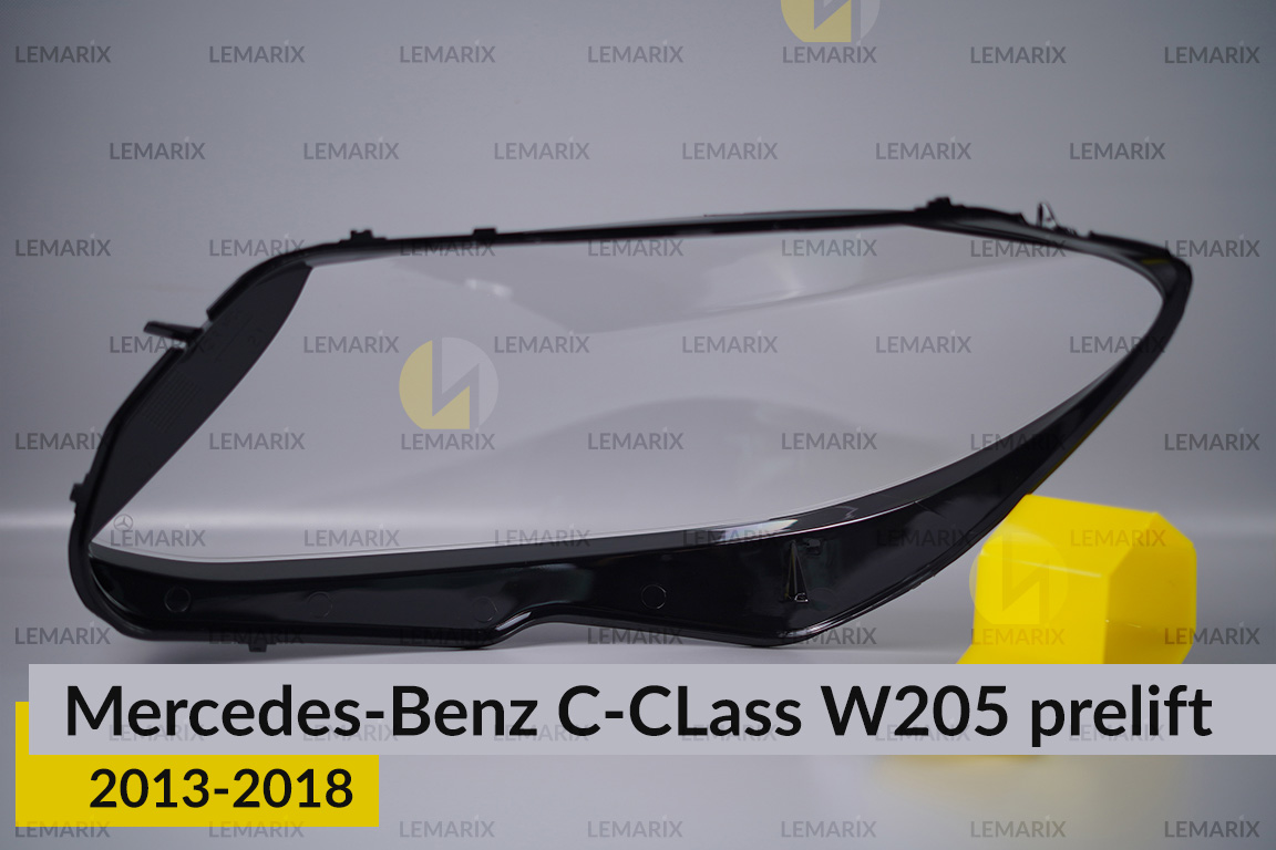 Скло фари Mercedes-Benz C-Class W205 (2013-2018) дорест праве
