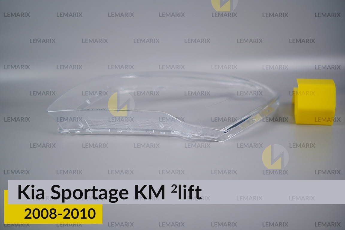 Стекло фары KIA Sportage KM (2008-2010) 2 рест левое