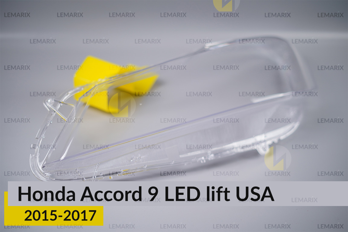 Скло фари Honda Accord 9 LED USA (2015-2017) рест ліве