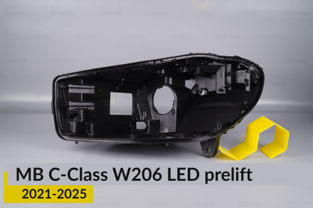 Корпус фари Mercedes-Benz C-Class W206 LED (2021-2026) дорест лівий