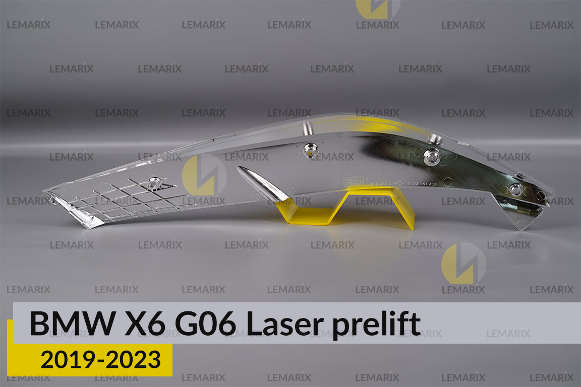 Хромована декоративна маска верхня BMW X6 G06 Laser (2019-2023) дорест ліва