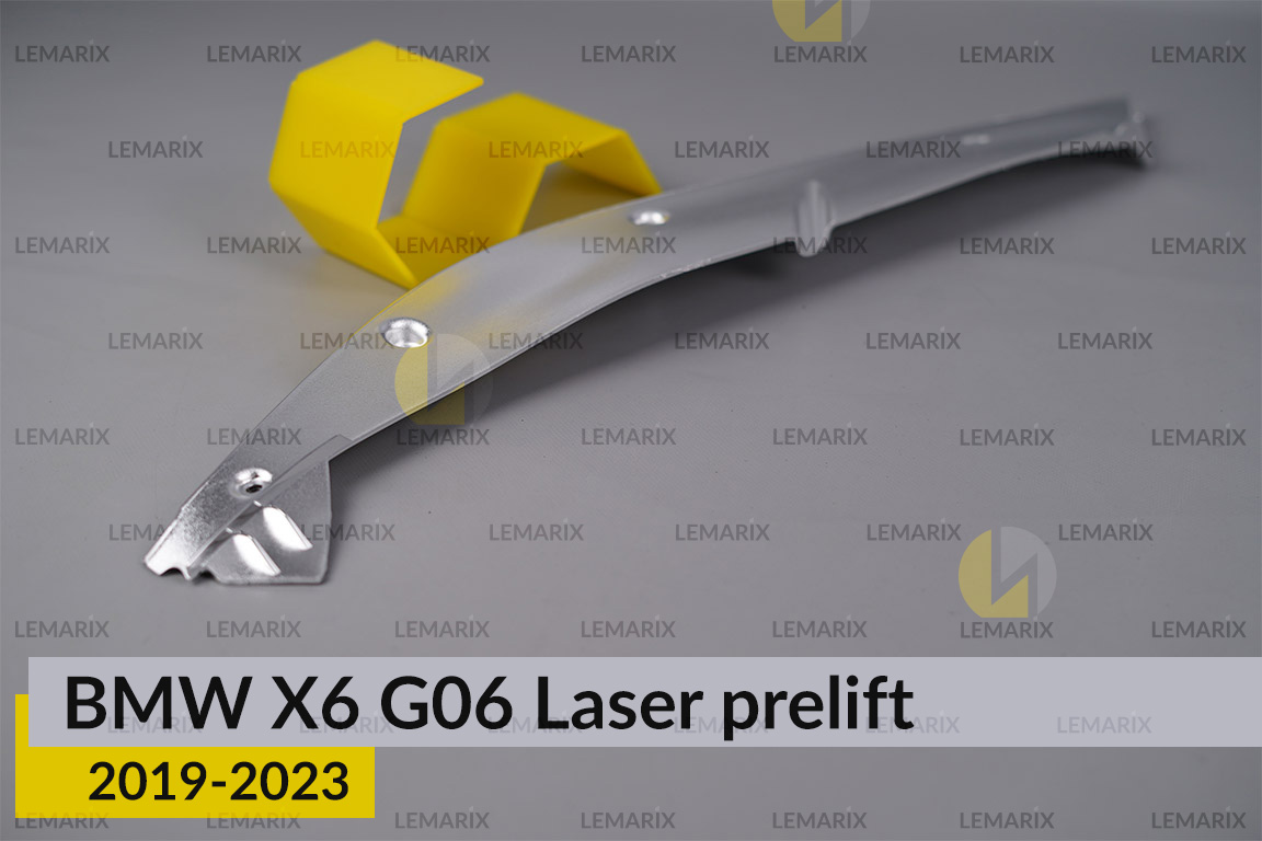 Хромована декоративна маска верхня BMW X6 G06 Laser (2019-2023) дорест ліва