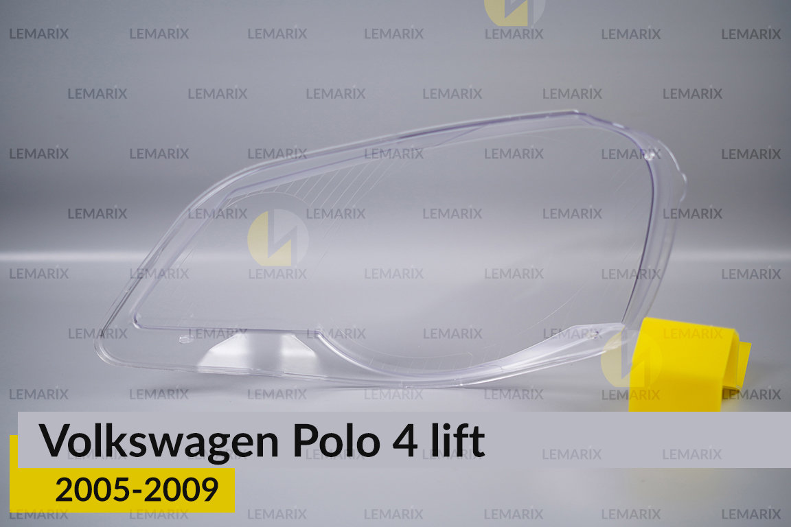 Стекло фары VW Volkswagen Polo 4 (2005-2009) рест правое