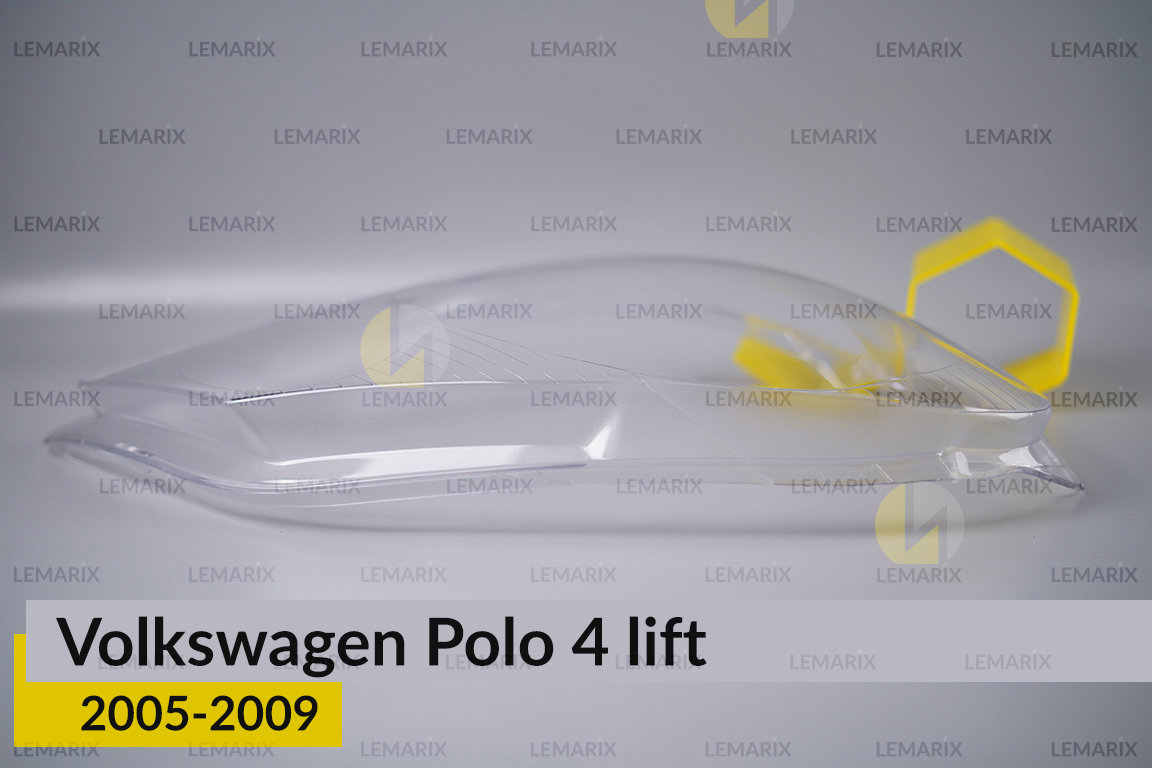 Стекло фары VW Volkswagen Polo 4 (2005-2009) рест правое