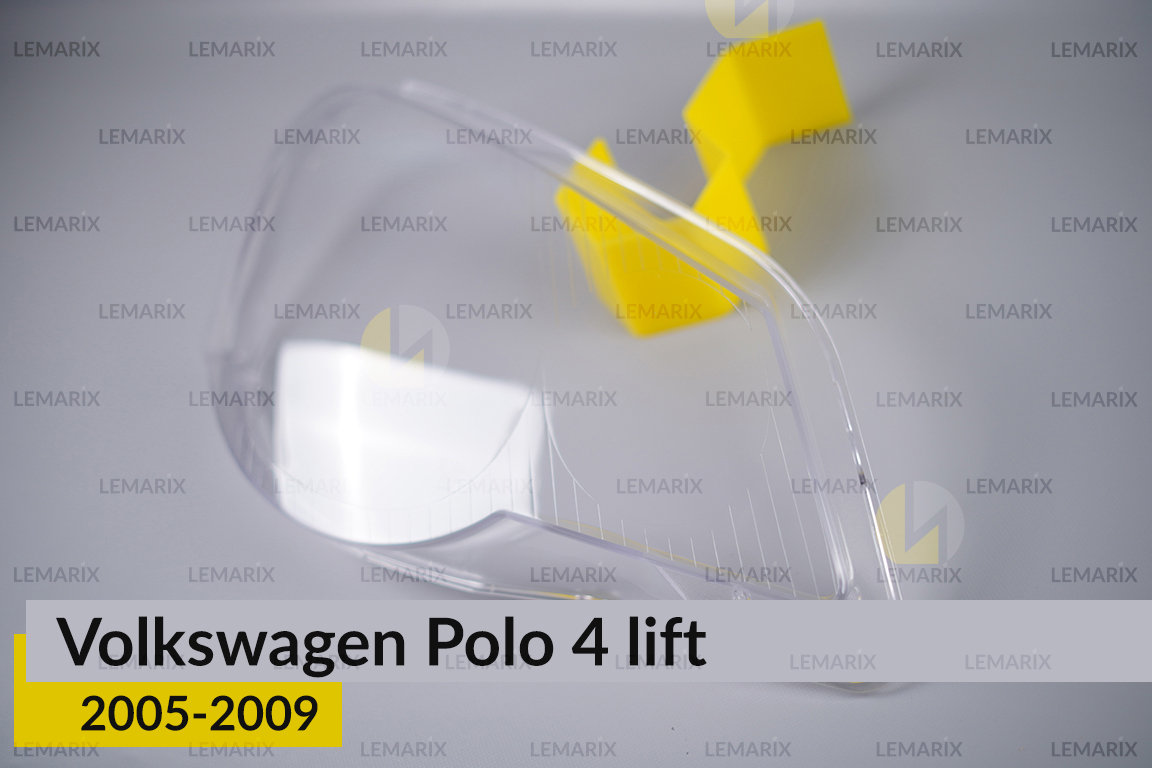 Стекло фары VW Volkswagen Polo 4 (2005-2009) рест правое