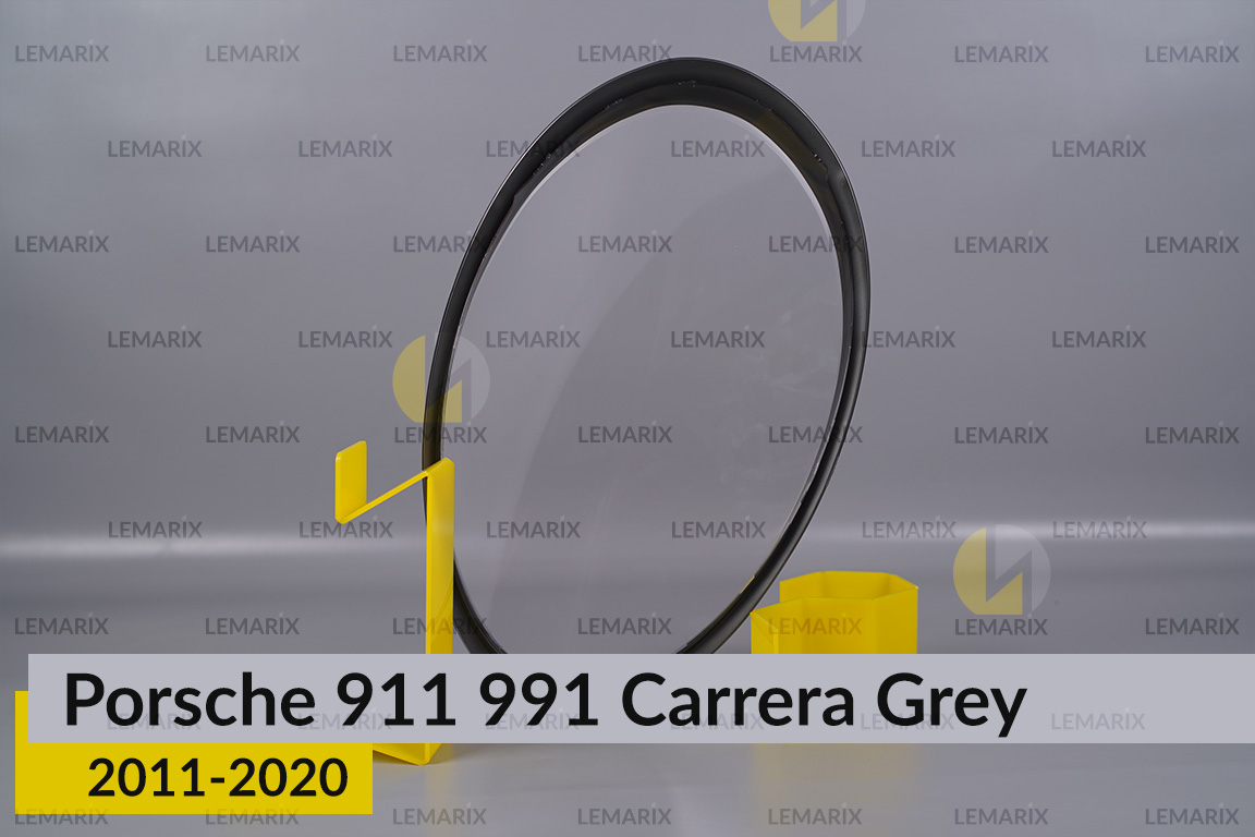 Скло фари Porsche 911 991 Carrera Grey (2011-2020) праве