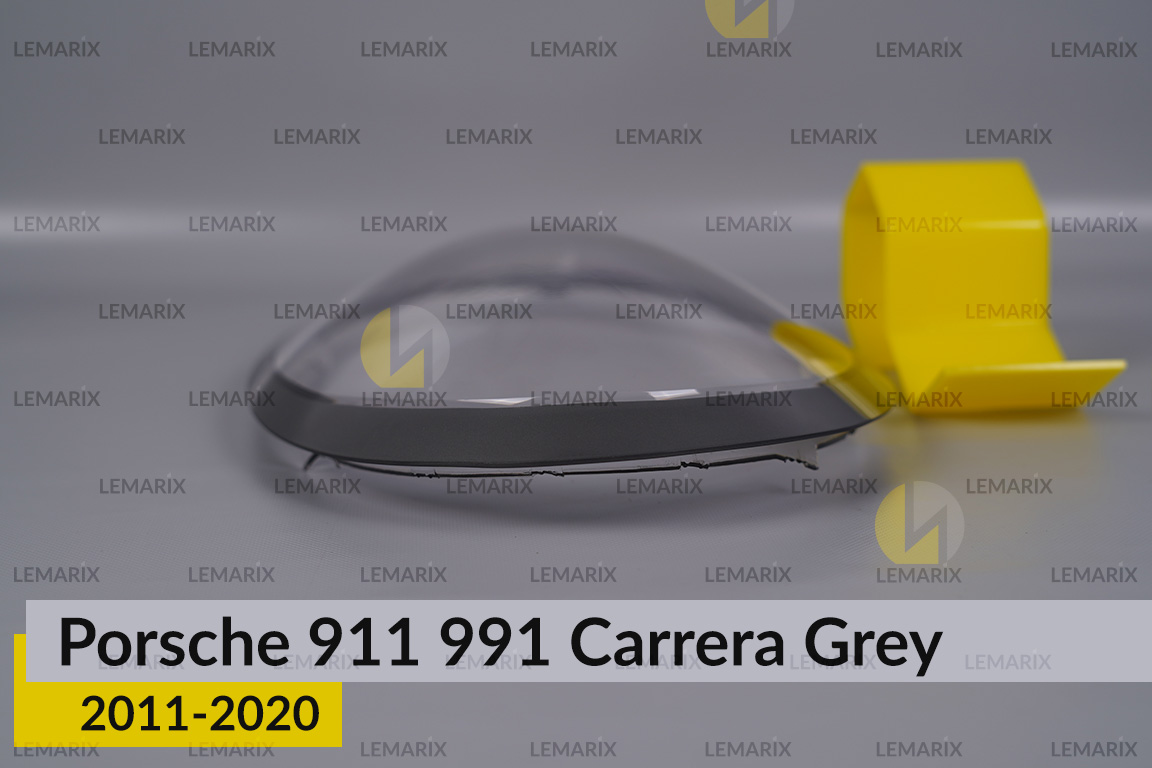 Скло фари Porsche 911 991 Carrera Grey (2011-2020) праве