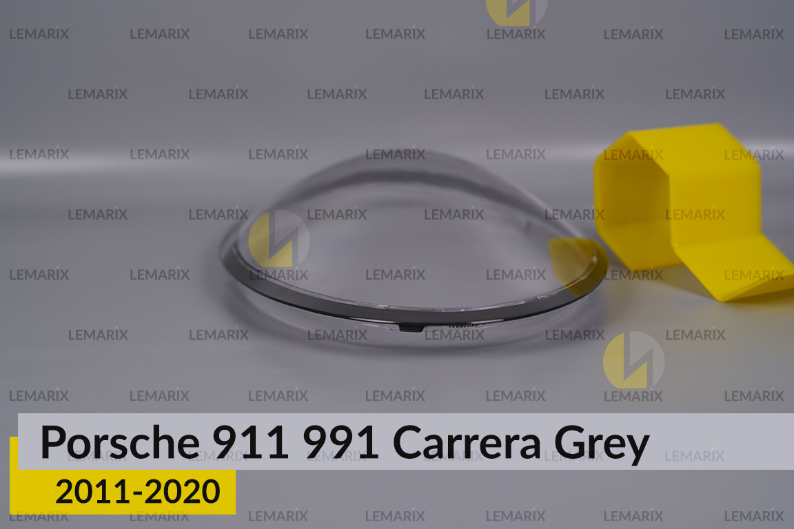 Скло фари Porsche 911 991 Carrera Grey (2011-2020) праве