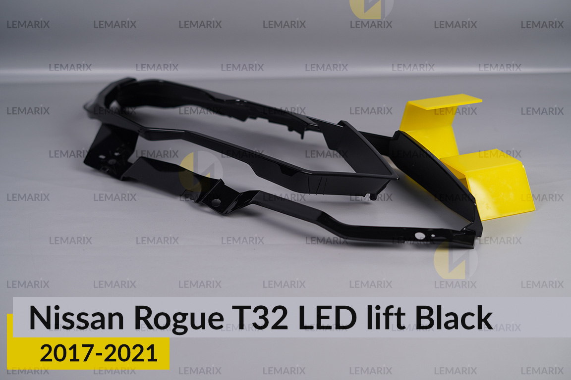 Декоративна маска зовнішня Nissan Rogue T32 LED Black (2017-2021) рест права