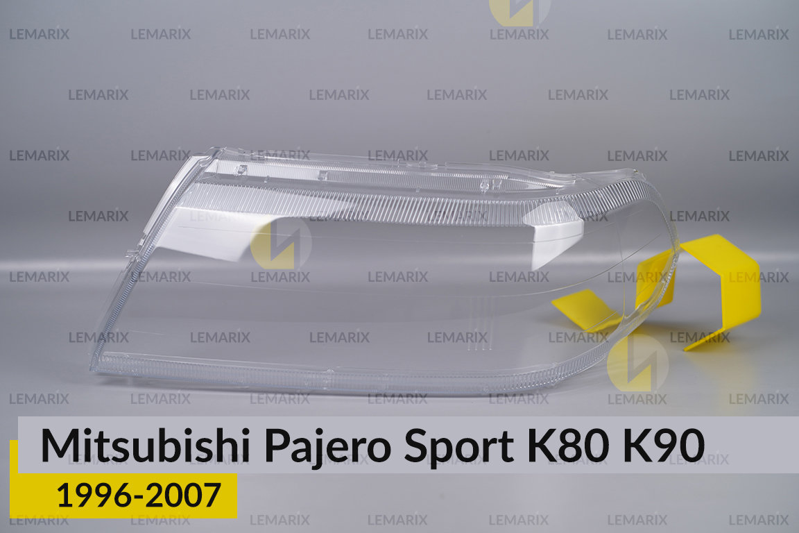 Стекло фары Mitsubishi Pajero Sport K80 K90 (1996-2007) левое