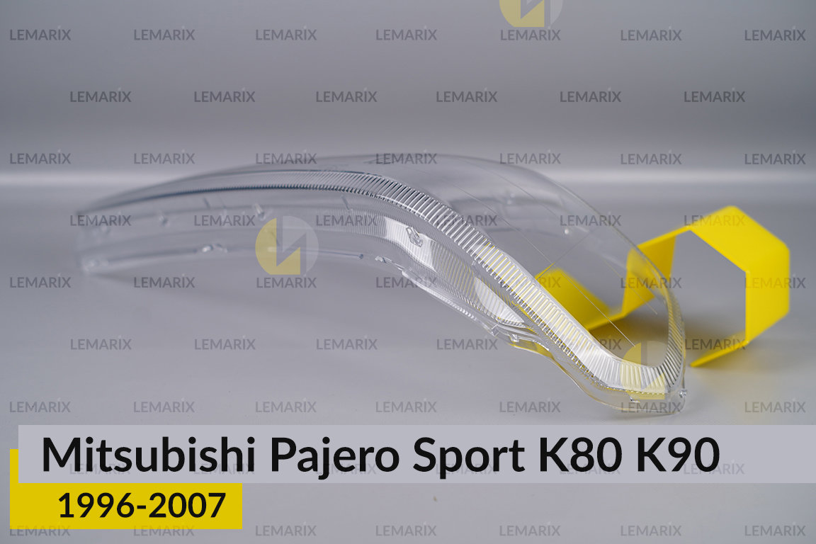Стекло фары Mitsubishi Pajero Sport K80 K90 (1996-2007) левое