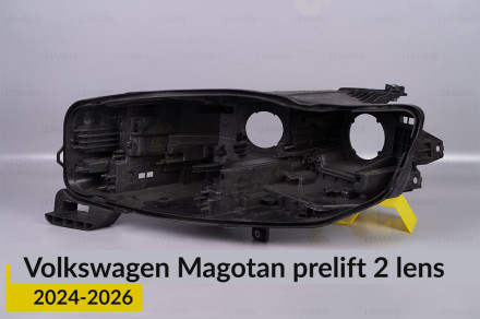 Корпус фары VW Volkswagen Magotan 2 линзы (2024-2026) дорест левый
