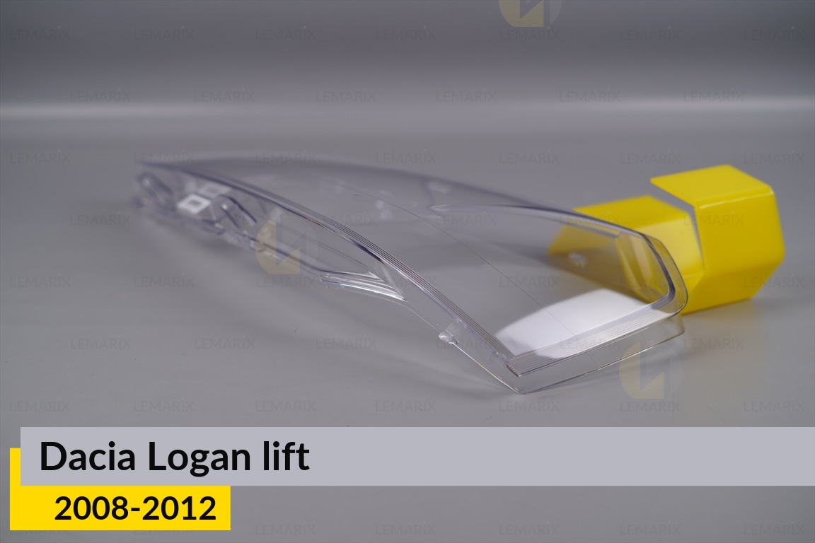 Стекло фары Dacia Logan (2008-2012) рест левое