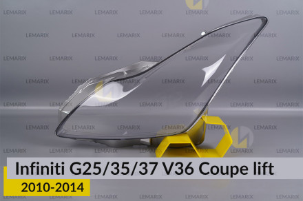 Стекло фары Infiniti G25/35/37 V36 Coupe (2010-2014) рест левое