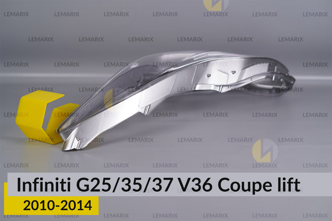 Стекло фары Infiniti G25/35/37 V36 Coupe (2010-2014) рест левое