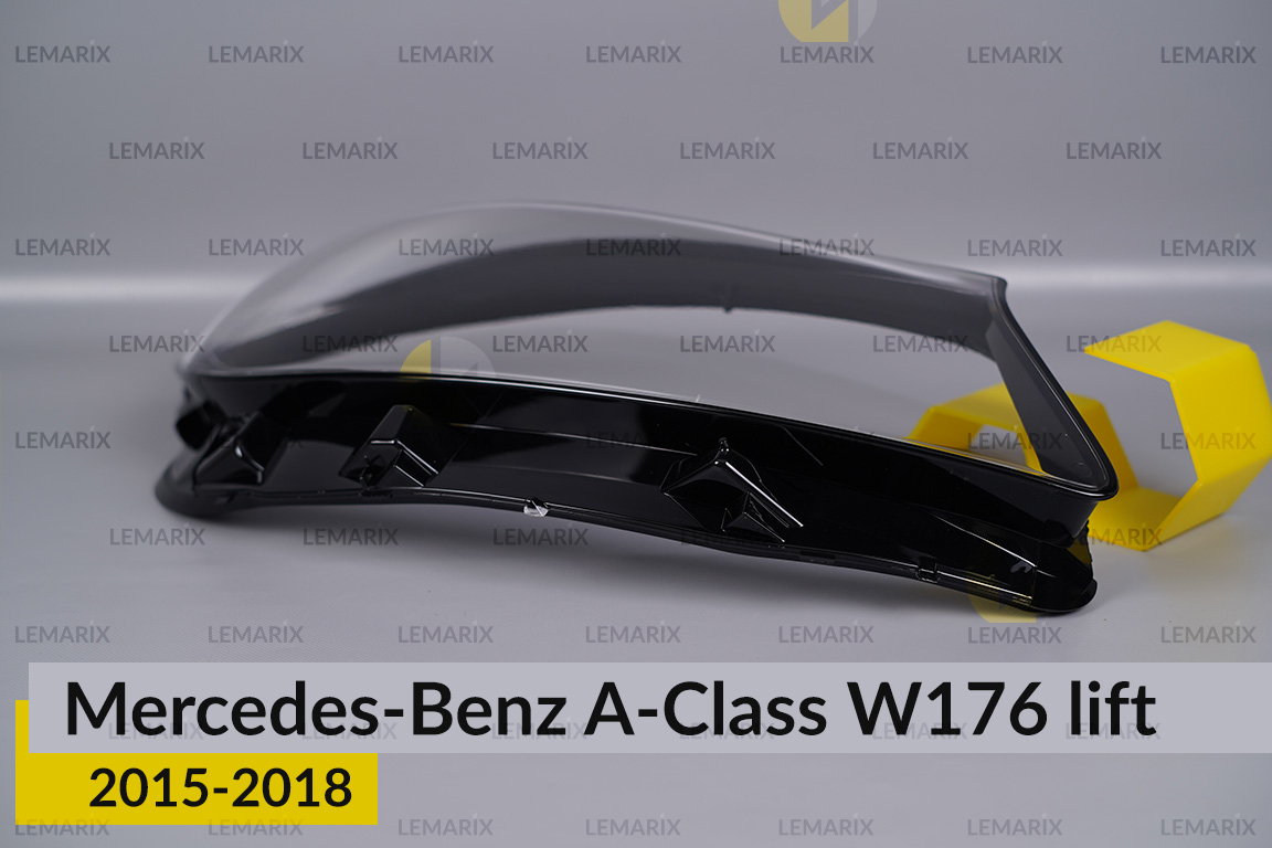 Скло фари Mercedes-Benz A-Class W176 (2015-2018) рест праве