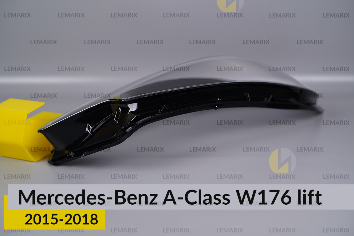 Скло фари Mercedes-Benz A-Class W176 (2015-2018) рест праве