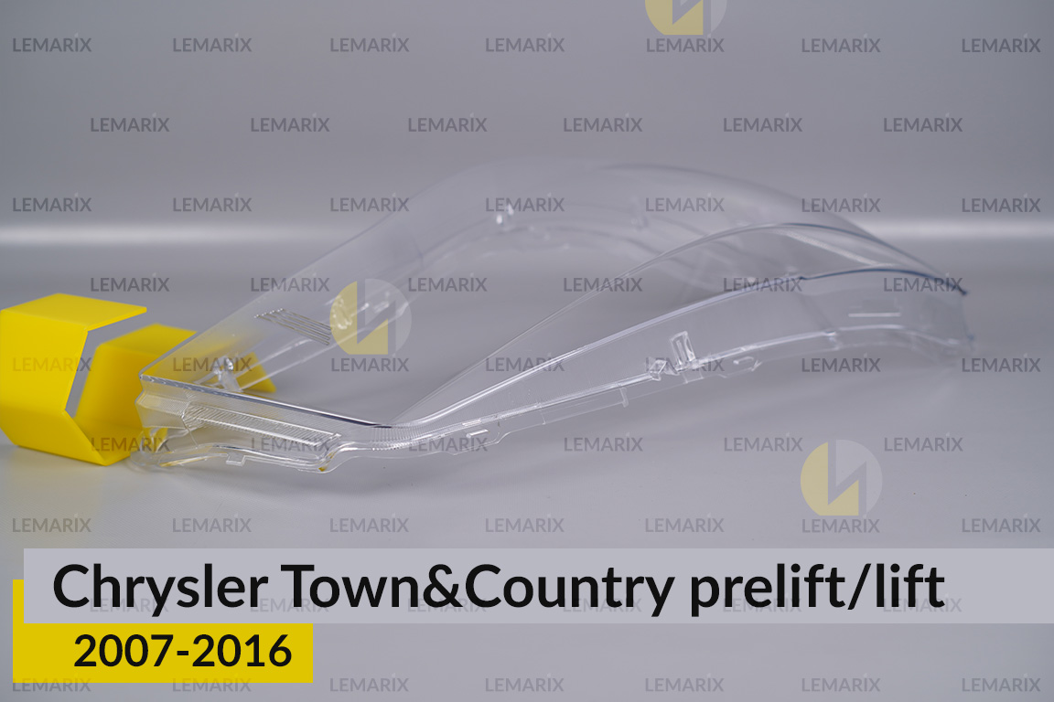 Стекло фары Chrysler Town&Country (2007-2016) дорест/рест правое