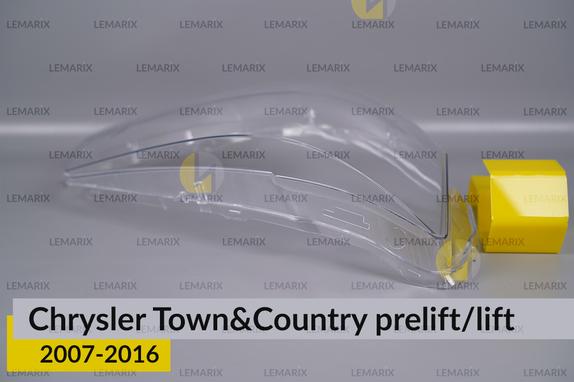 Стекло фары Chrysler Town&Country (2007-2016) дорест/рест правое