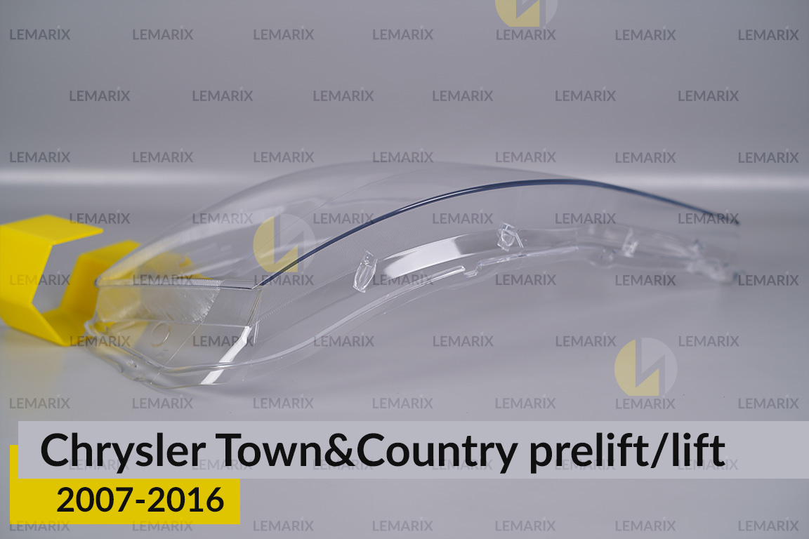 Стекло фары Chrysler Town&Country (2007-2016) дорест/рест правое