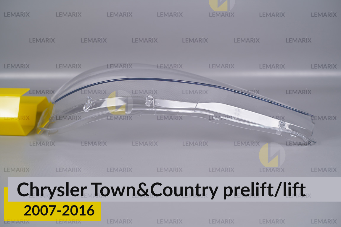 Стекло фары Chrysler Town&Country (2007-2016) дорест/рест правое