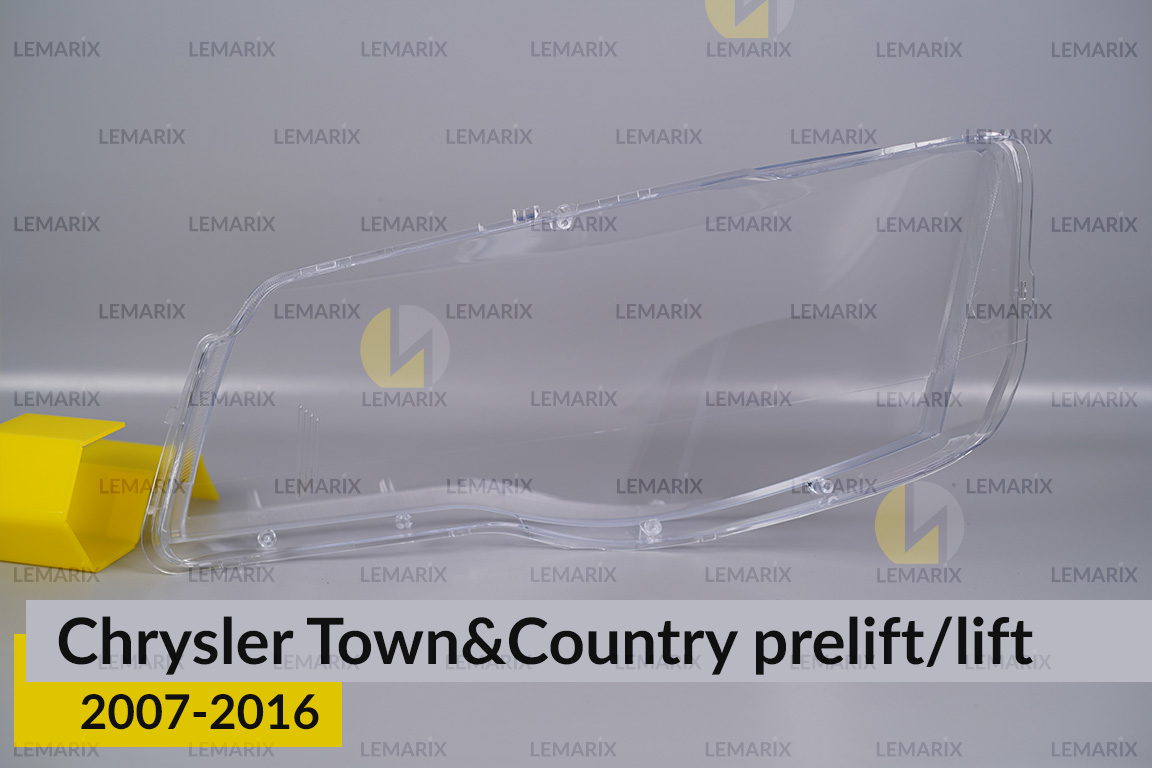 Стекло фары Chrysler Town&Country (2007-2016) дорест/рест правое
