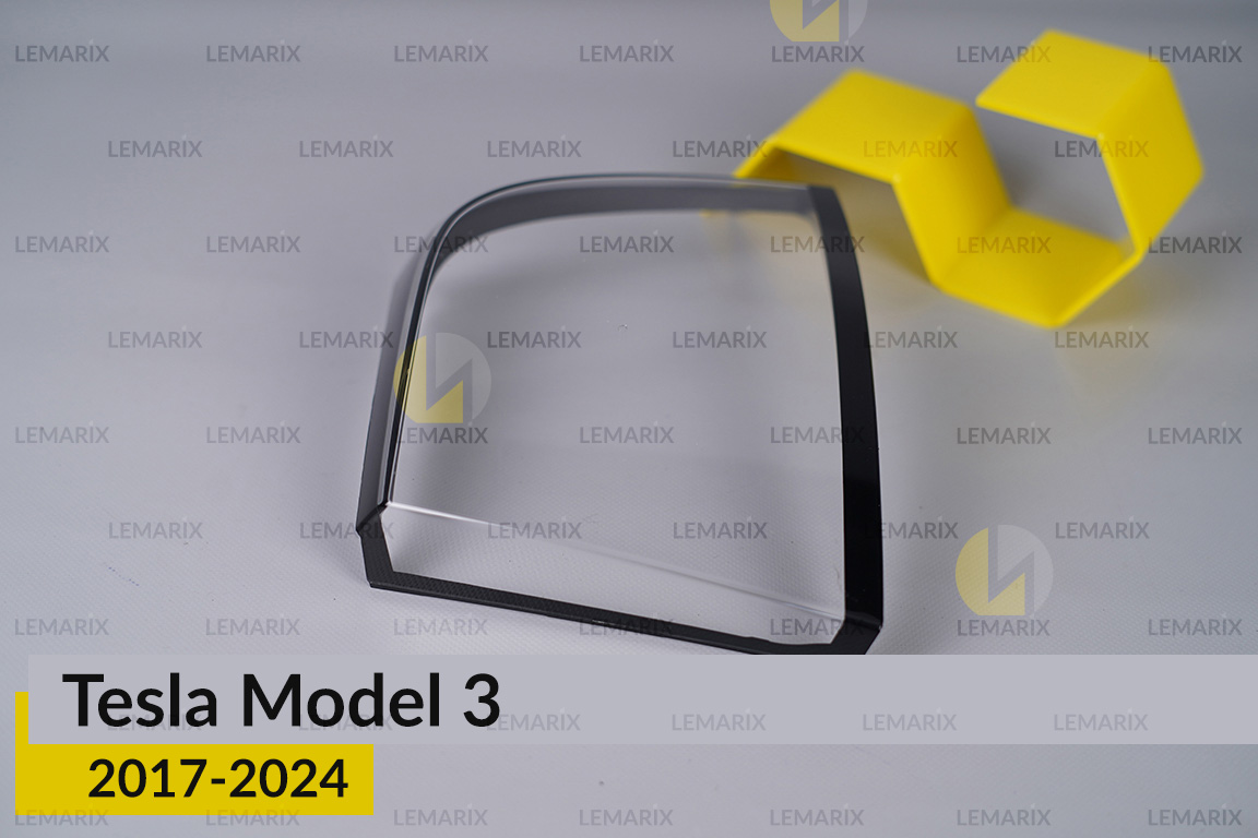 Стекло заднего фонаря внешнее в крыле Tesla Model 3 (2017-2024) правое