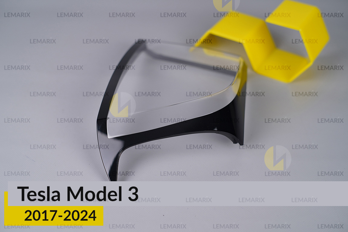 Стекло заднего фонаря внешнее в крыле Tesla Model 3 (2017-2024) правое