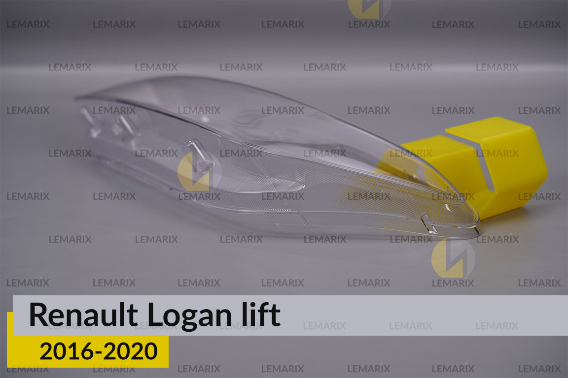 Скло фари Renault Logan (2016-2020) рест ліве