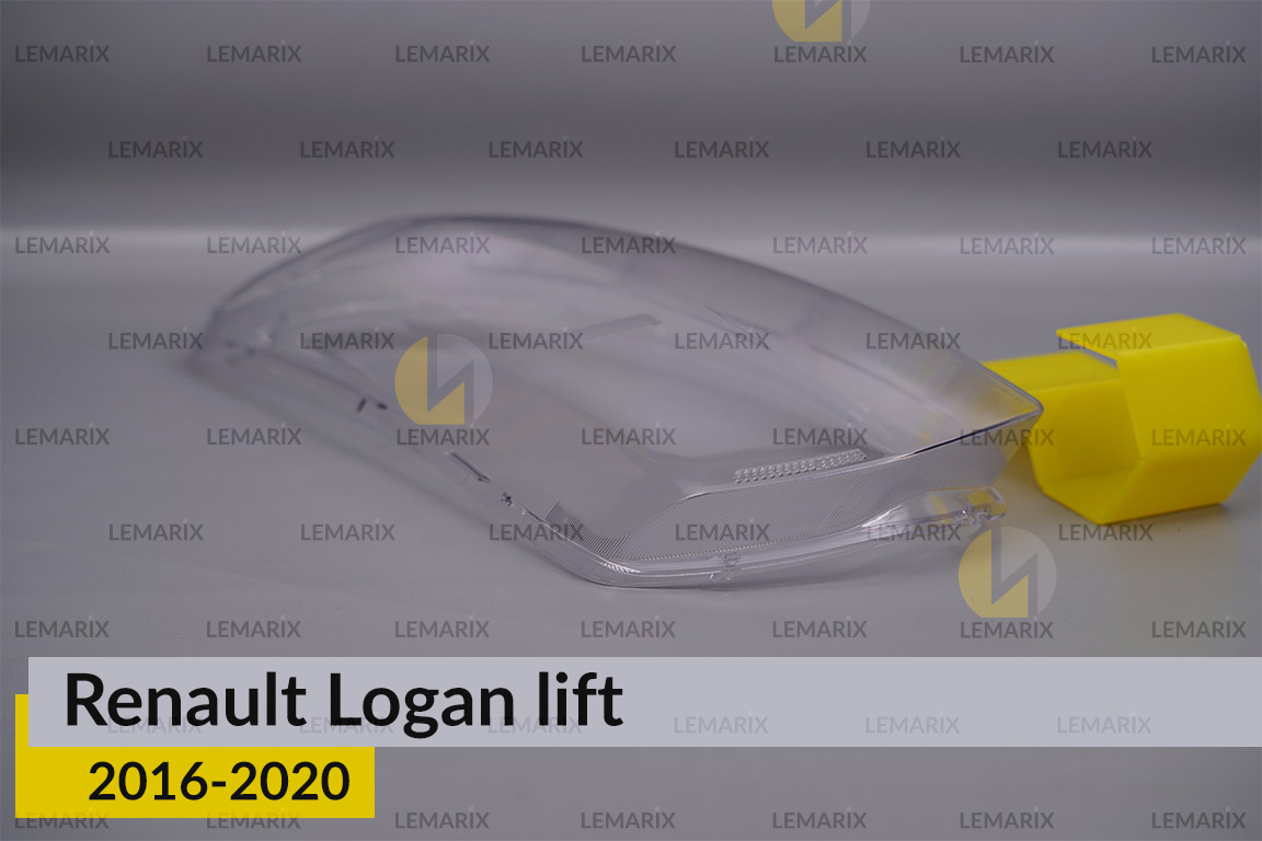Скло фари Renault Logan (2016-2020) рест ліве