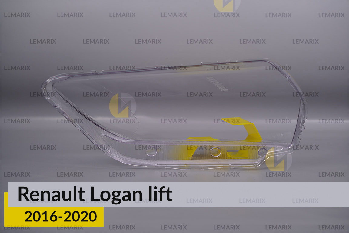 Скло фари Renault Logan (2016-2020) рест ліве