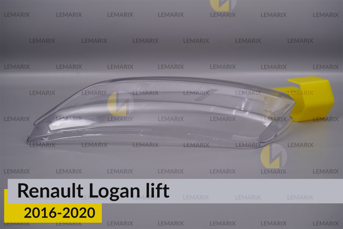 Скло фари Renault Logan (2016-2020) рест ліве