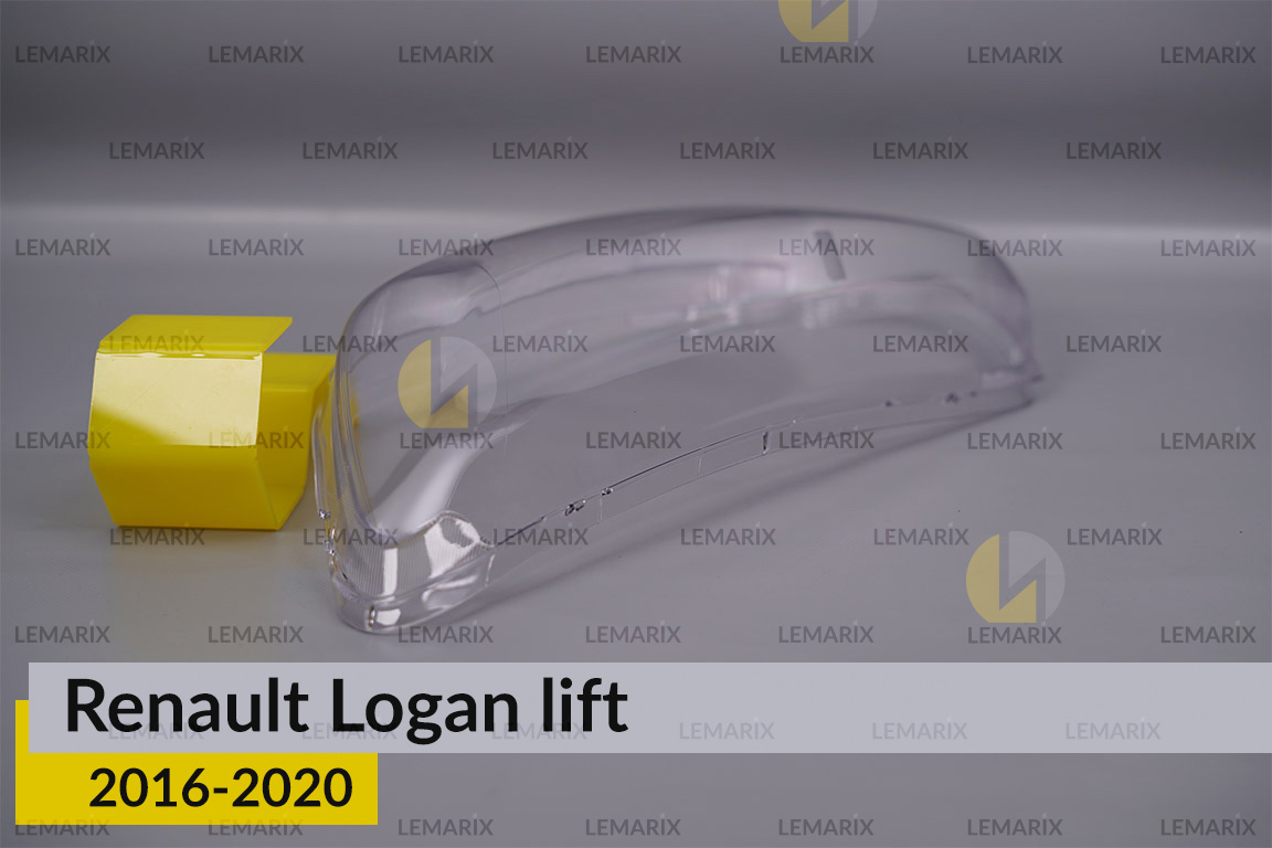 Скло фари Renault Logan (2016-2020) рест ліве