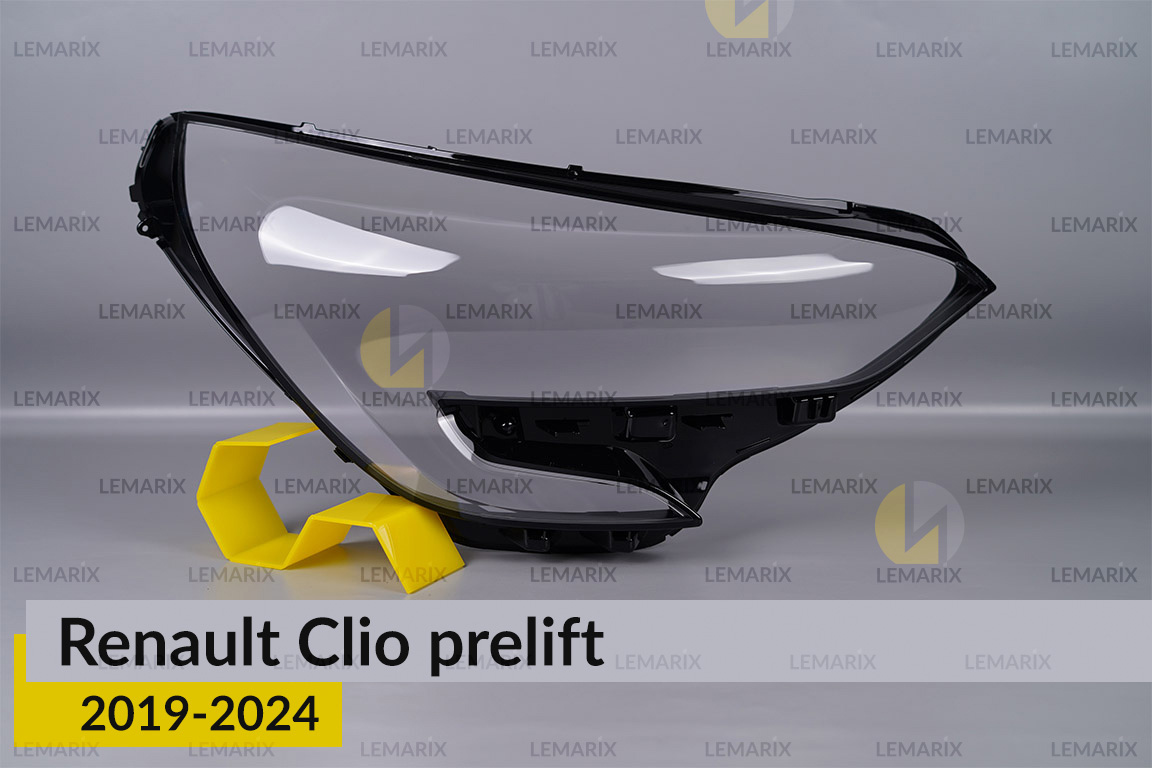 Стекло фары Renault Clio (2019-2024) дорест правое