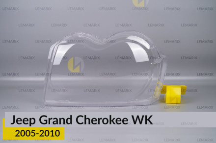 Стекло фары Jeep Grand Cherokee WK (2005-2007) дорест левое