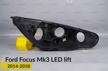 Корпус фары Ford Focus Mk3 LED (2014-2018) рест правый
