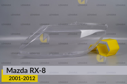 Скло фари Mazda RX-8 (2001-2012) ліве