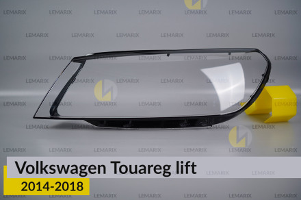 Скло фари VW Volkswagen Touareg (2014-2018) рест ліве