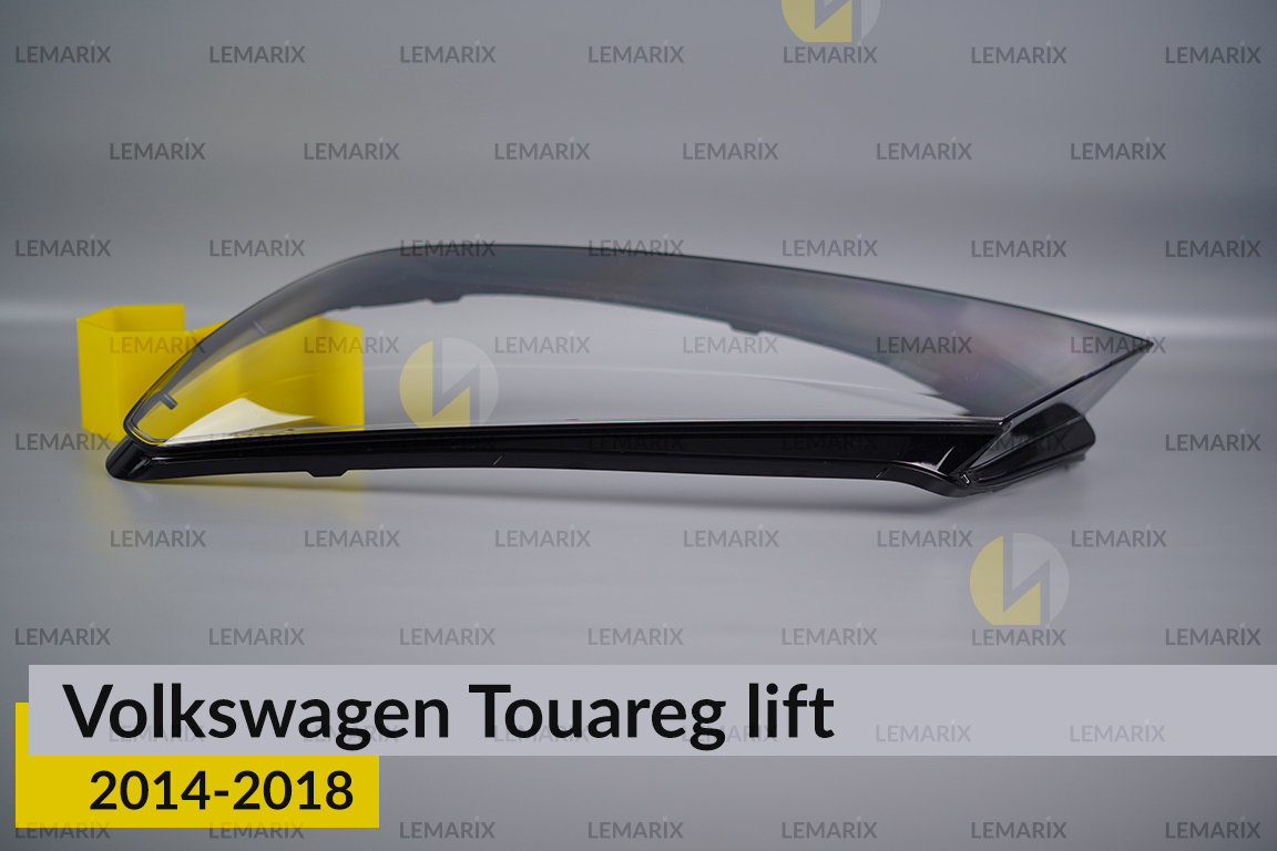 Скло фари VW Volkswagen Touareg (2014-2018) рест ліве