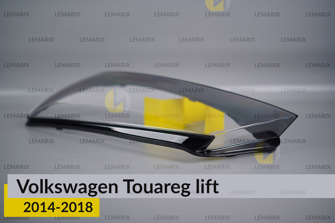 Скло фари VW Volkswagen Touareg (2014-2018) рест ліве