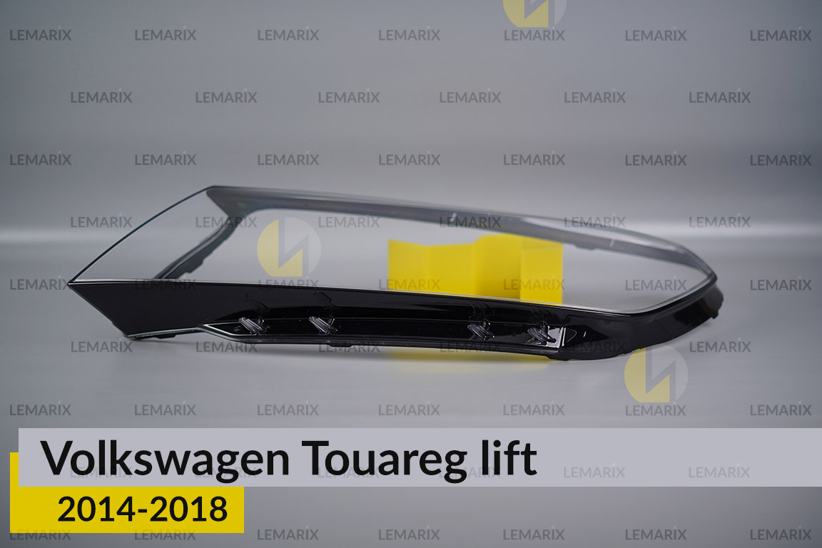Скло фари VW Volkswagen Touareg (2014-2018) рест ліве