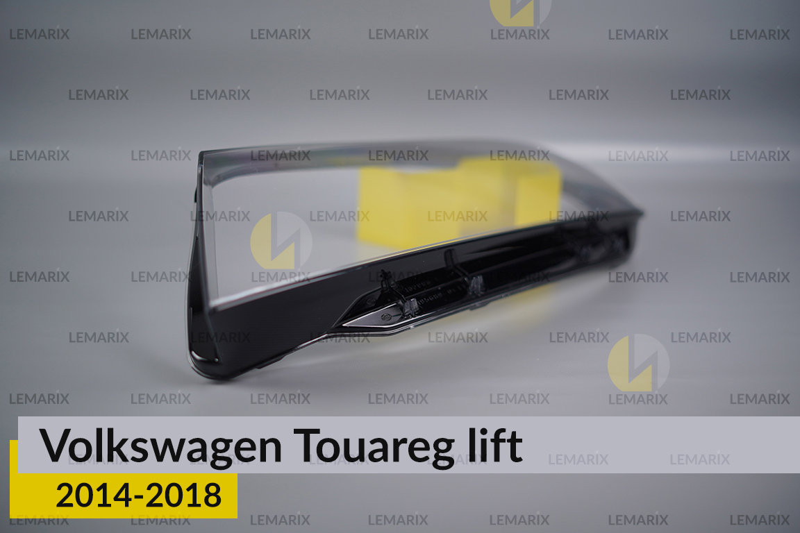 Скло фари VW Volkswagen Touareg (2014-2018) рест ліве