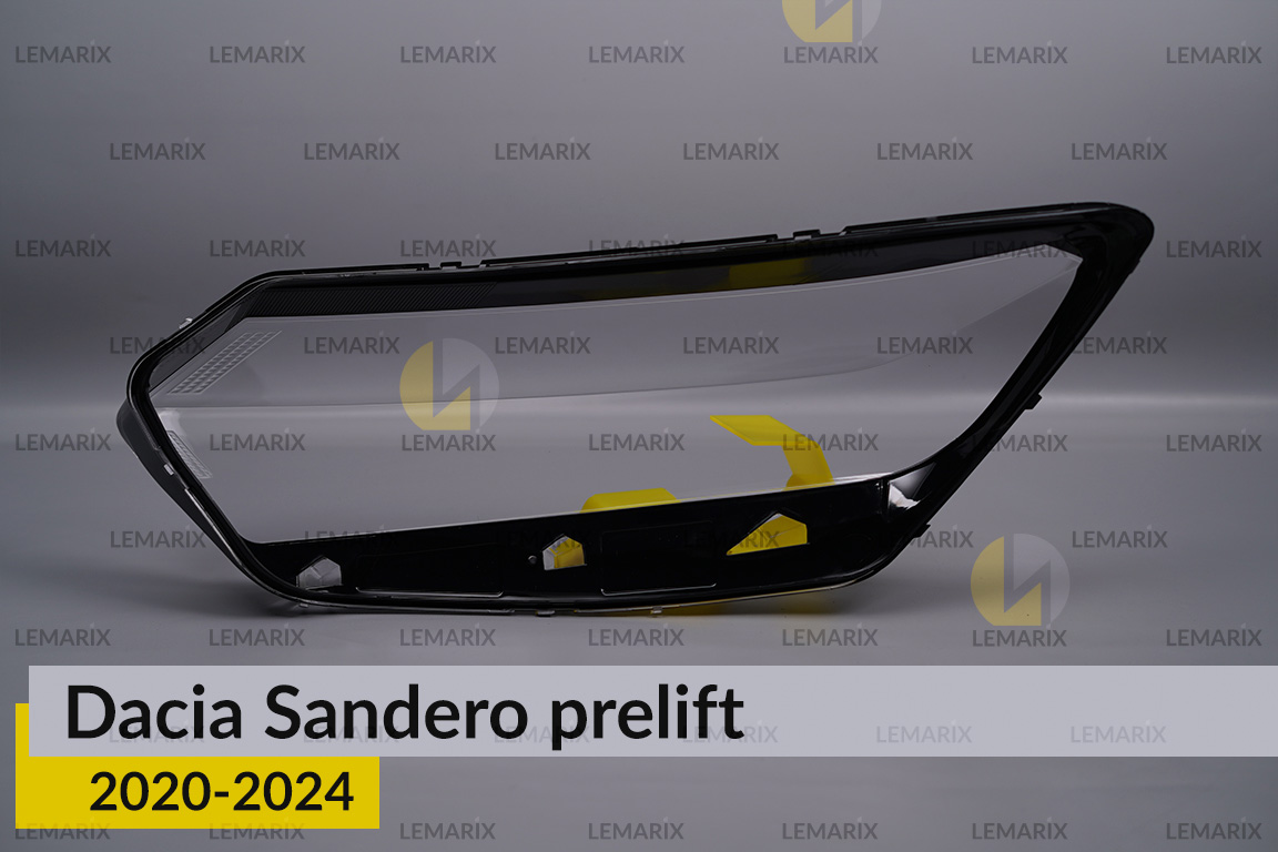 Стекло фары Dacia Sandero (2020-2025) дорест/1 рест правое