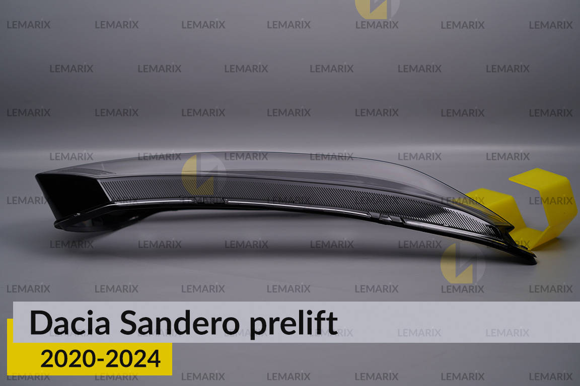Стекло фары Dacia Sandero (2020-2025) дорест/1 рест правое