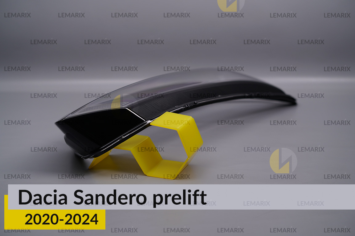Стекло фары Dacia Sandero (2020-2025) дорест/1 рест правое