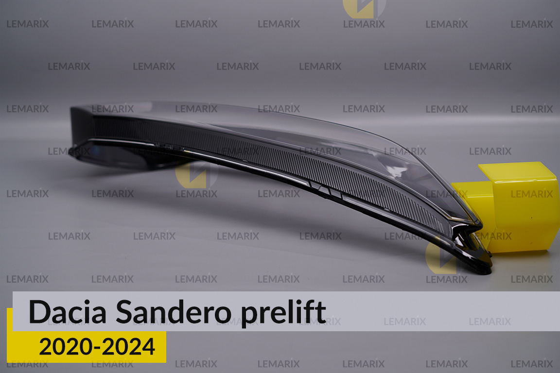 Стекло фары Dacia Sandero (2020-2025) дорест/1 рест правое